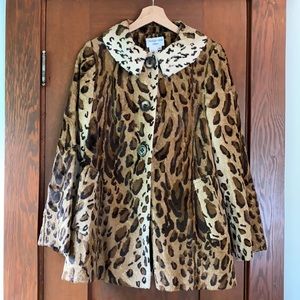 Animal Print Vintage Style Coat
